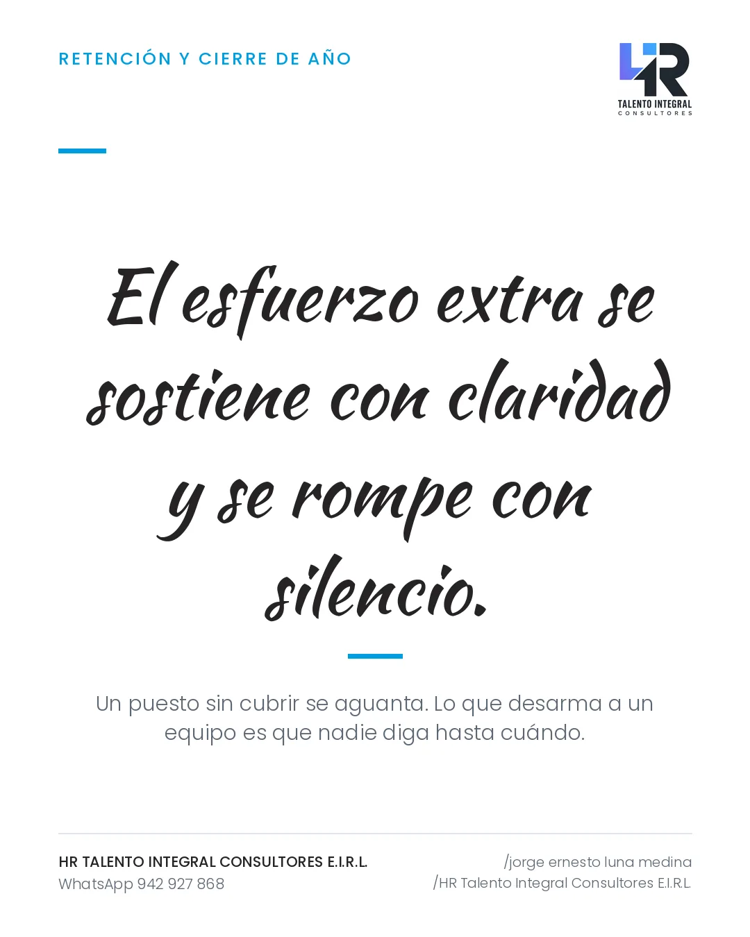 Pieza de Criterio HRTIC: Vacante sin cubrir hasta enero: cómo no desgastar al equipo