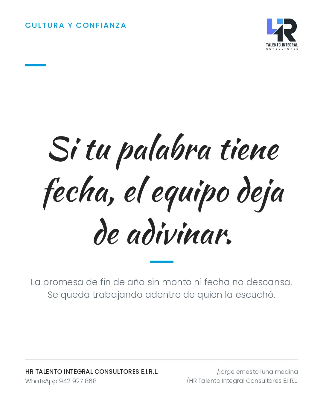 Pieza de Criterio HRTIC: «En diciembre te doy algo»: el costo de una promesa sin cifra