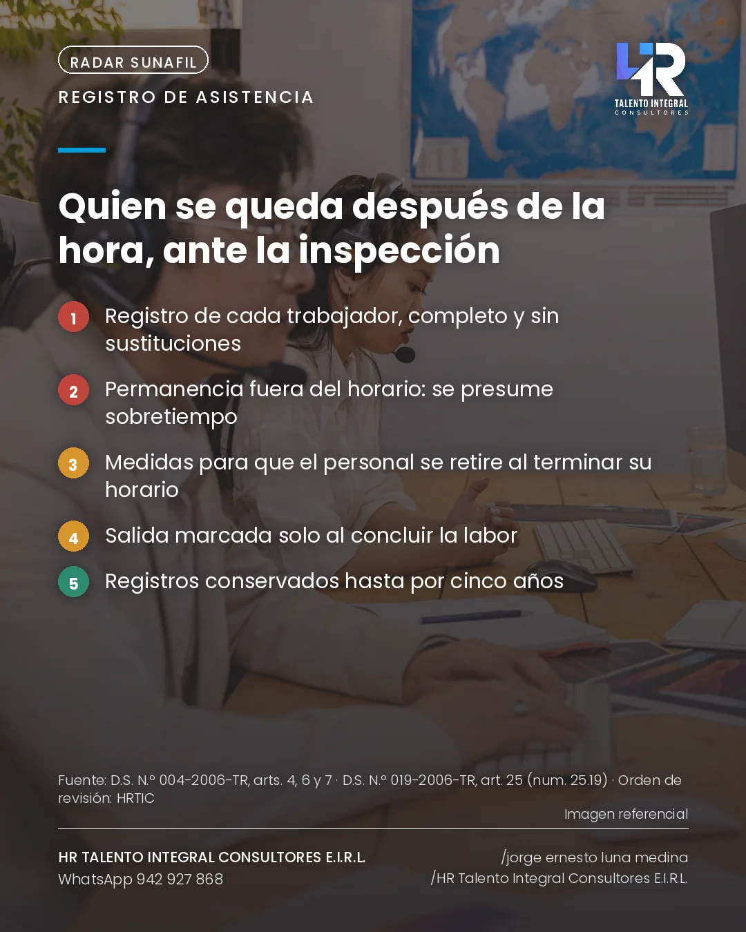 Pieza de Criterio HRTIC: Quien se queda después de la hora: sobretiempo presunto y multa